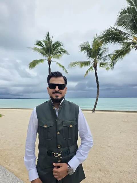 Tushar Kumar by the sea