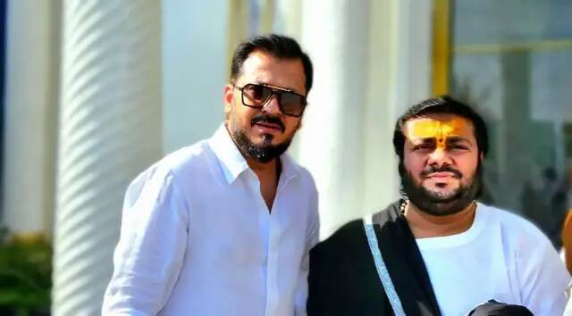Tushar Kumar with a guest