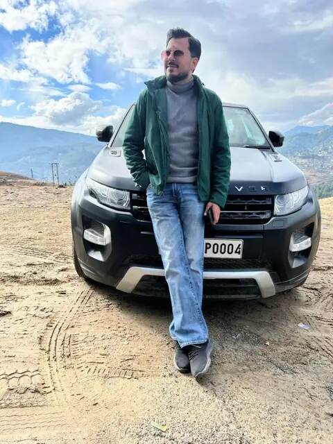 Tushar Kumar during a mountain drive