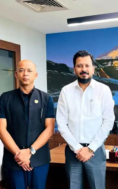 Tushar Kumar with a Member of Parliament from Nepal