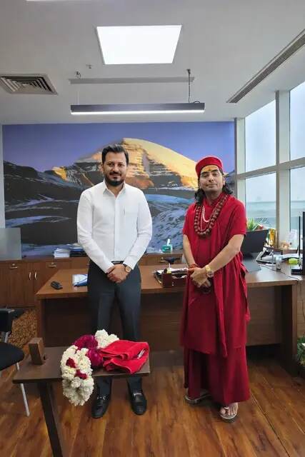 Tushar Kumar with Rawal Ji of Gangotri Ji